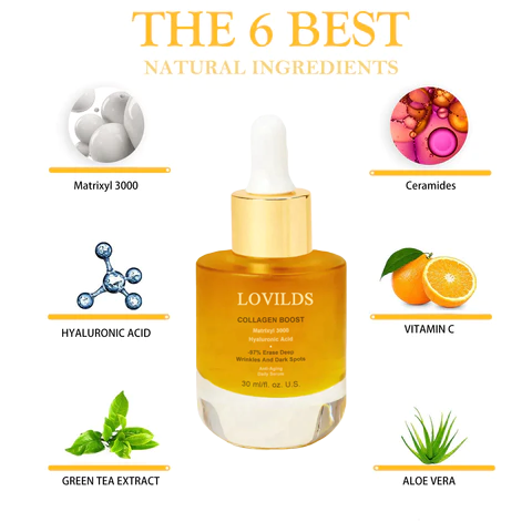 (Summer Hot Sale☀️Save up to 80%!)LOVILDS™ Advanced Collagen Boost Anti Aging Serum