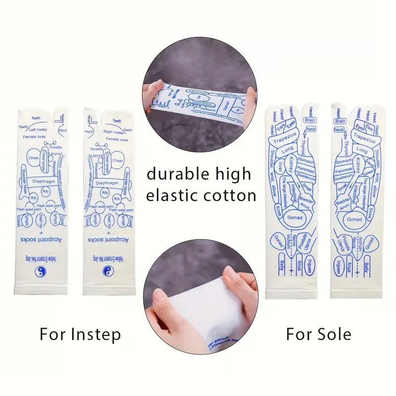 Instant Pain Relief! SoleRevify™ Reflexology Socks with Amber Massage Stick (Doctor-Recommended)