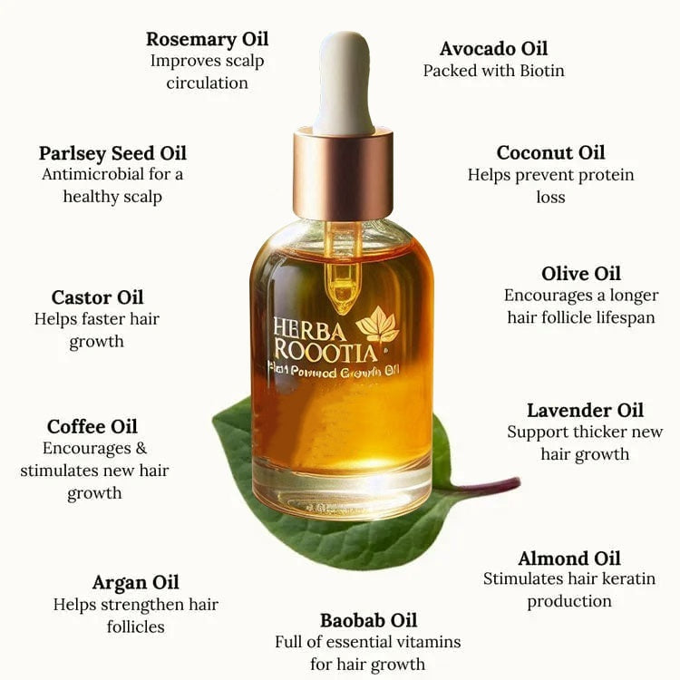 ✨HerbaRootia™ Natural Hair Growth Oil (Last day to get over 🔥49% OFF)