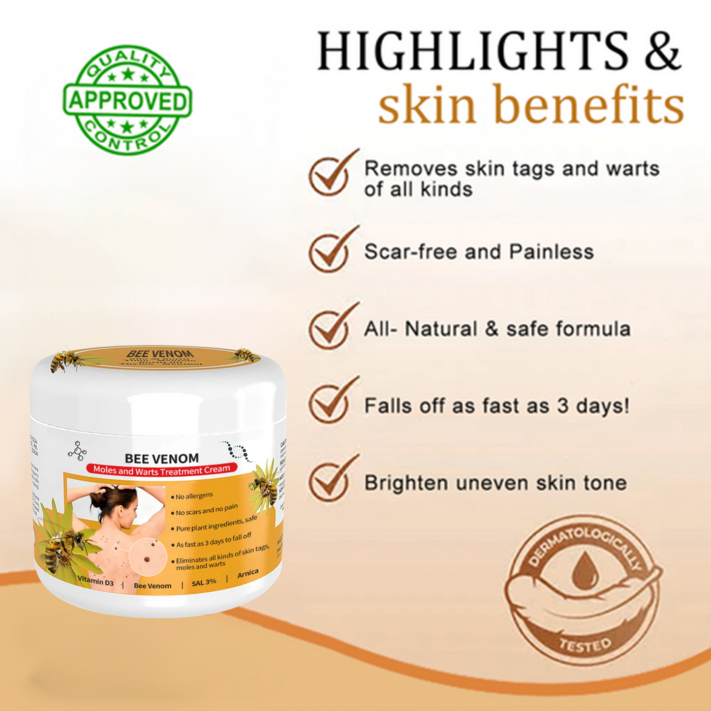 🐝🐝Bee Venom Mole and Wart Treatment Cream