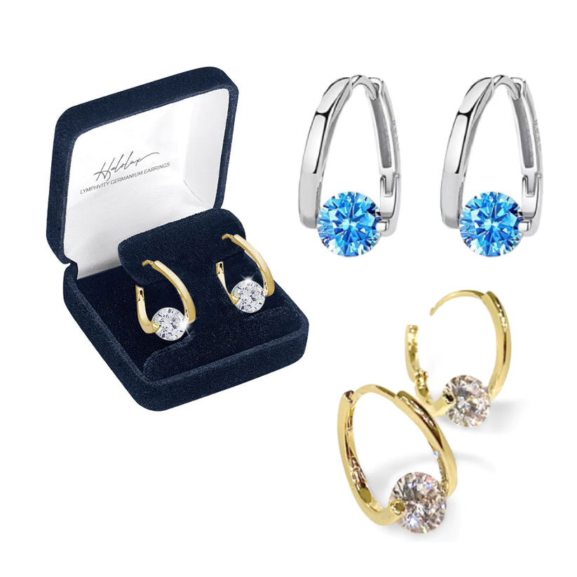 🔥LAST DAY SALE-80% OFF) PureFloria™ Lymphvity MagneTherapy Germanium Earrings