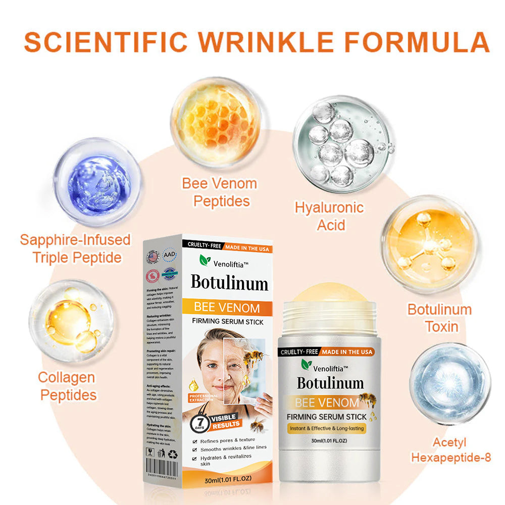 Made and Shipped from USA✨Venoliftia™ Botulinum Bee Venom Firming Serum Stick(🔥LAST DAY 70% OFF)💄