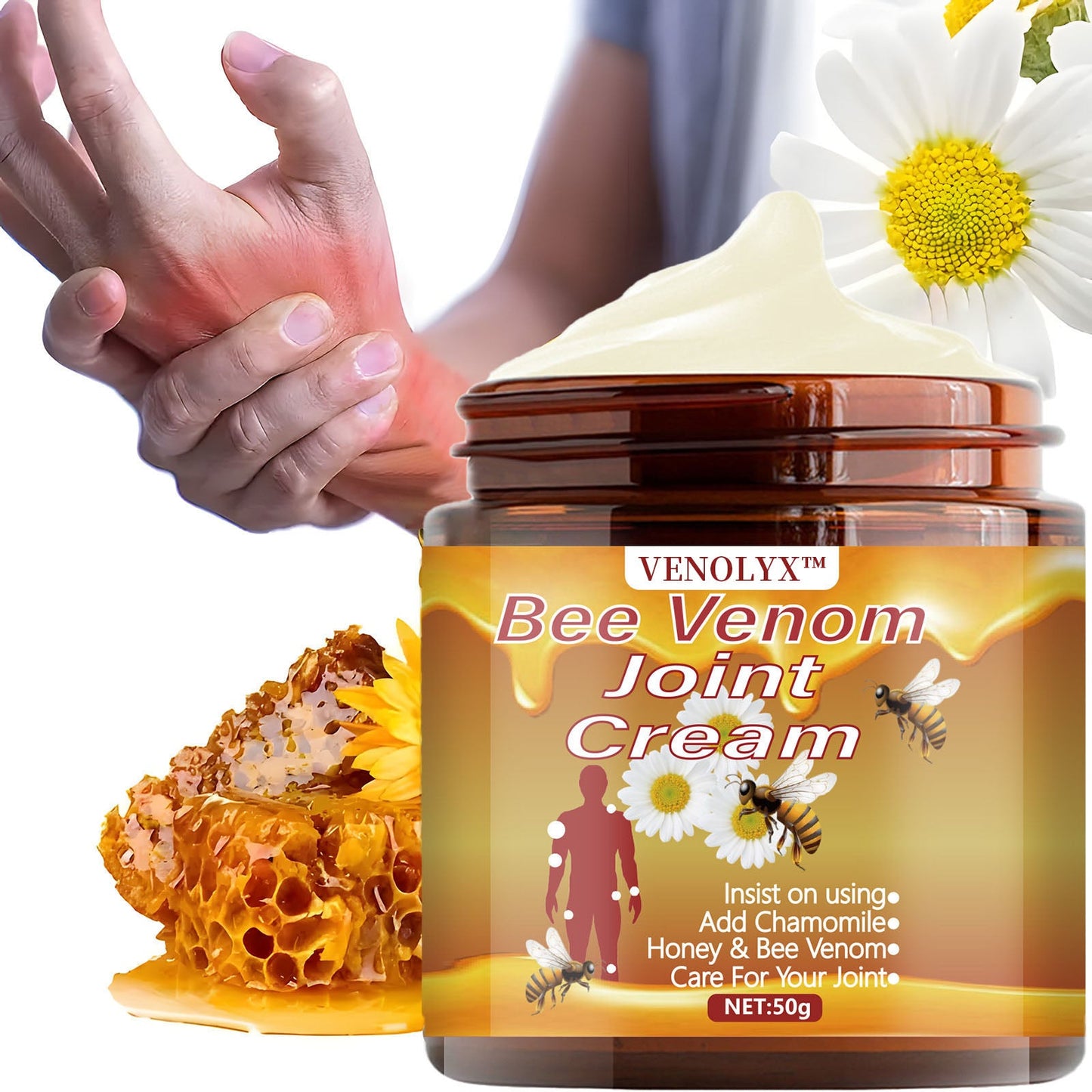 VENOLYX™ Bee Venom Rapid Therapy Joint Cream|Deep Penetration for Joint Repair