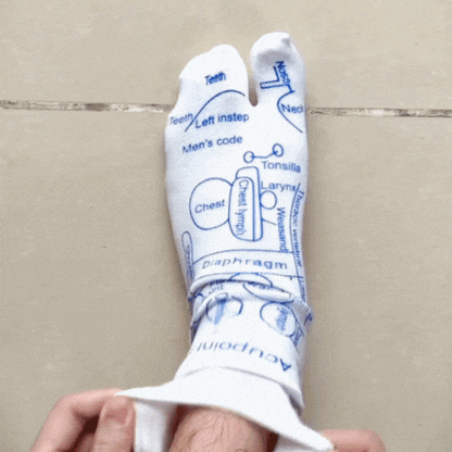 Instant  Pain Relief! SoleRevify™ Reflexology Socks with Amber Massage Stick (Doctor-Recommended)