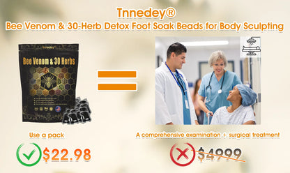 Last day to get 70% OFF: LOVILDS® Bee Poison & 30-Herb Detox Foot Soak Beads for Body Sculpting- Recommended by the America Lymphatic Academy (ALA) 🧀