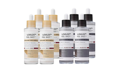 Peel Shot Glow Rice Ampoule Duo - Serums for Brightening, Exfoliating, and Moisturizing