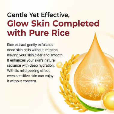 Peel Shot Glow Rice Ampoule Duo - Serums for Brightening, Exfoliating, and Moisturizing
