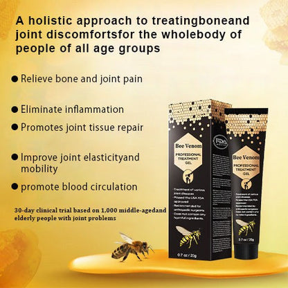 🐝MOONBIFFY™ New Zealand Bee Venom Joint Relief Gel(New Zealand Bee Extract - Specializes in the treatment of orthopedic conditions and arthritic pain)