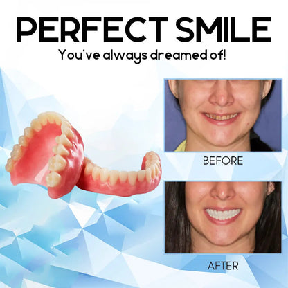 QIAWI™- Premium Custom Silicone Denture Set Dual Certification by the American Dental Association (ADA) & the U.S. Food and Drug Administration (FDA)