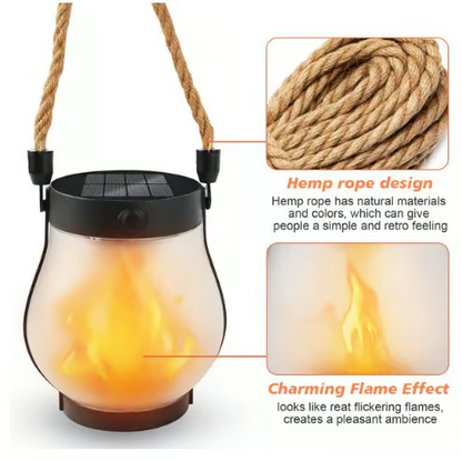 🔥Last Day Promotion 50% OFF🔥Dancing flame Solar Lantern Outdoor Lights